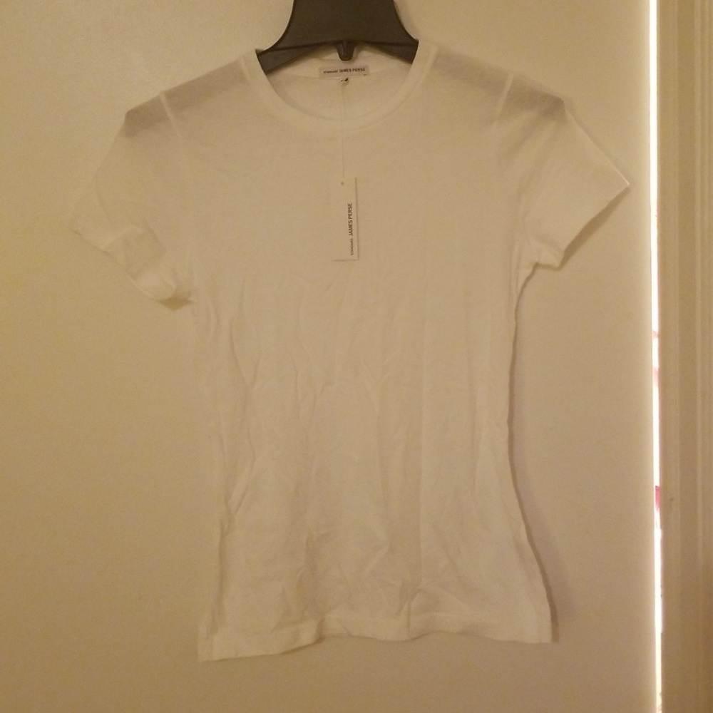 James perse size 2 bnwt white crew neck tee